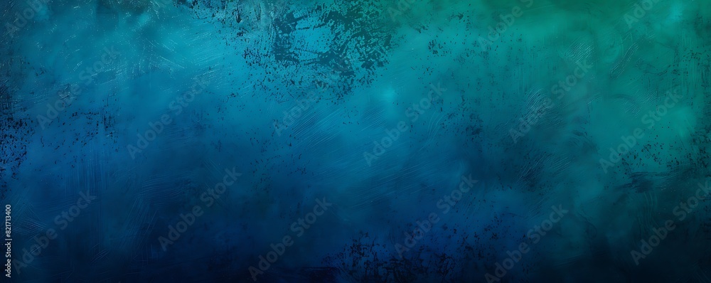 Fototapeta premium Blue and black abstract art on dark backdrop 
