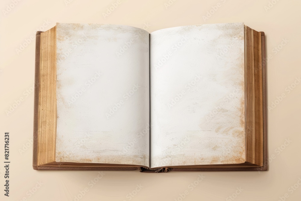 Fototapeta premium open book blank white pages