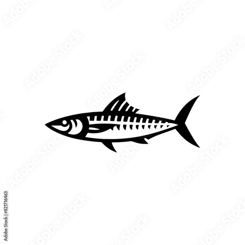 Wallpaper Mural Radiant Sardine Silhouette - Luminous Glow of Underwater Treasures - minimallest sardine vector
 Torontodigital.ca