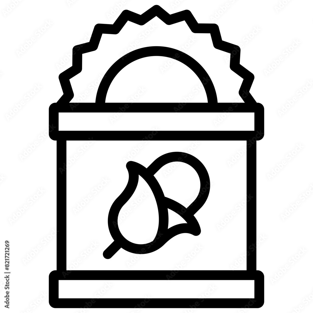 corn icon illustration design with outline corn icon illustration design with outline