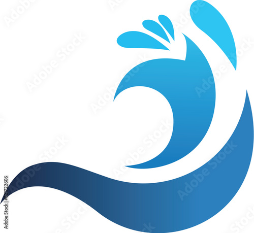 
Water Splash logo design template