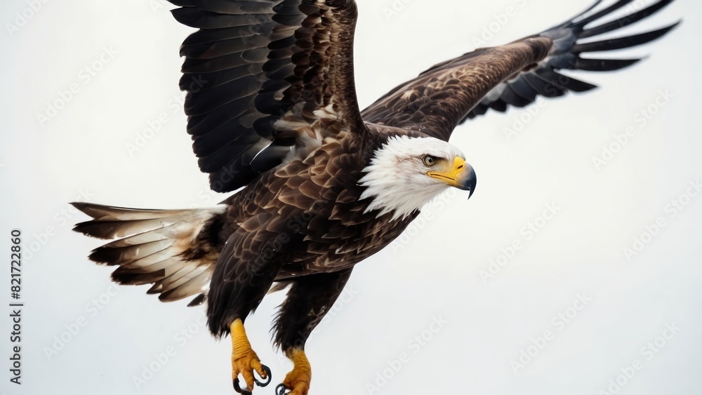 Obraz premium Eagle Flying in snow mountains