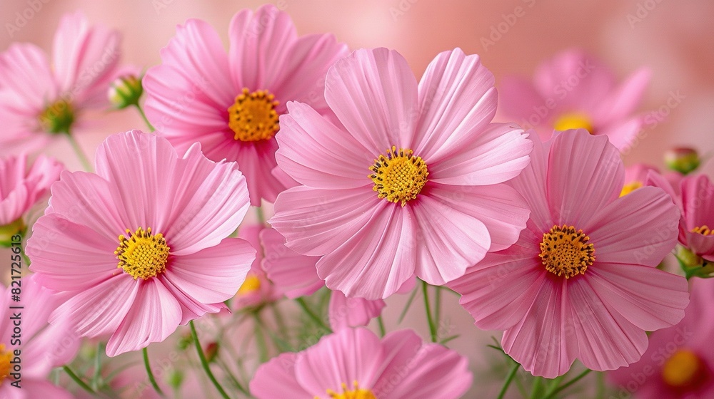 A cluster of pink flowers surrounded by more pink flowers A cluster of pink flowers surrounded by more pink flowers