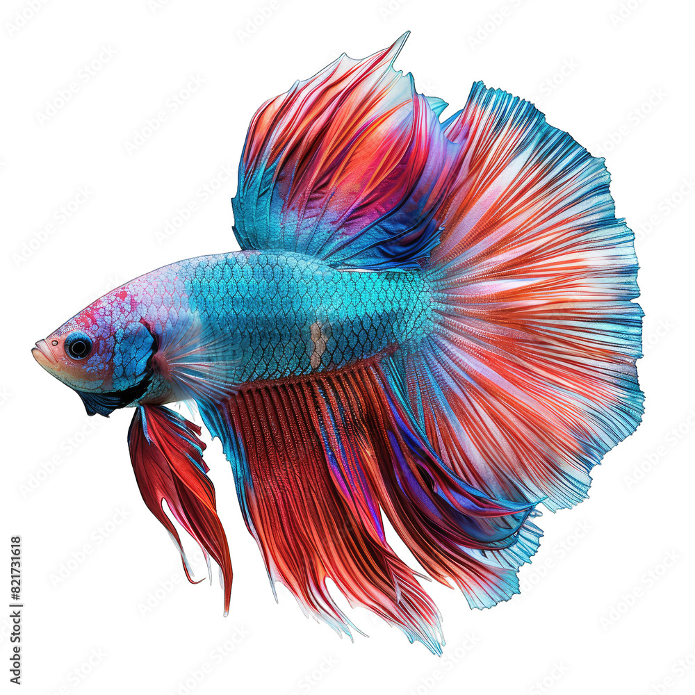 Fototapeta premium Betta fish isolated on white background