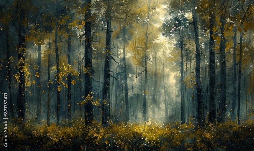 Obraz premium trees in the woods