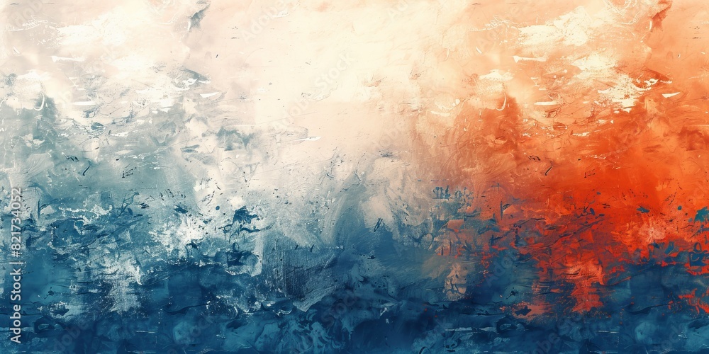 Naklejka premium Stylish Art Texture Banner. Abstract Painting.