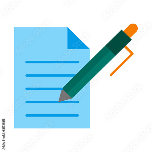 Free Download Blogging  Flat icon - GFXLoad
