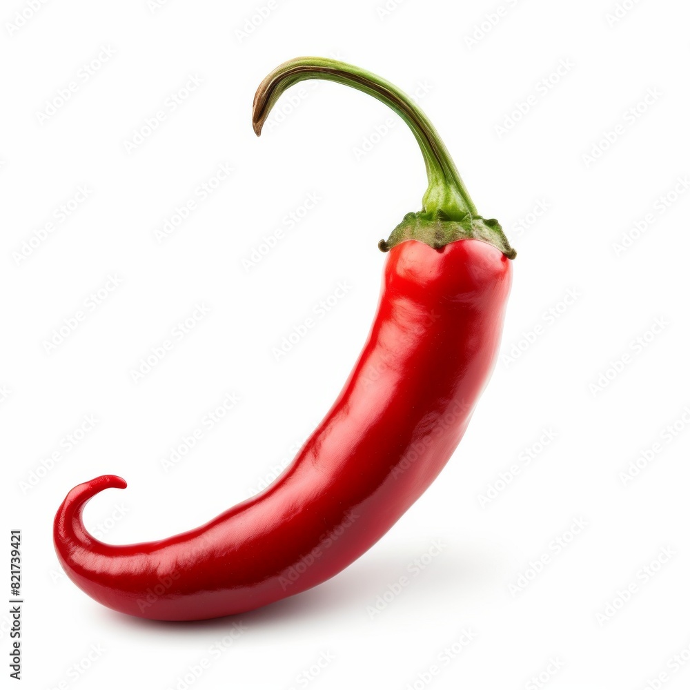 Red hot chili pepper isolated on white background Red hot chili pepper isolated on white background