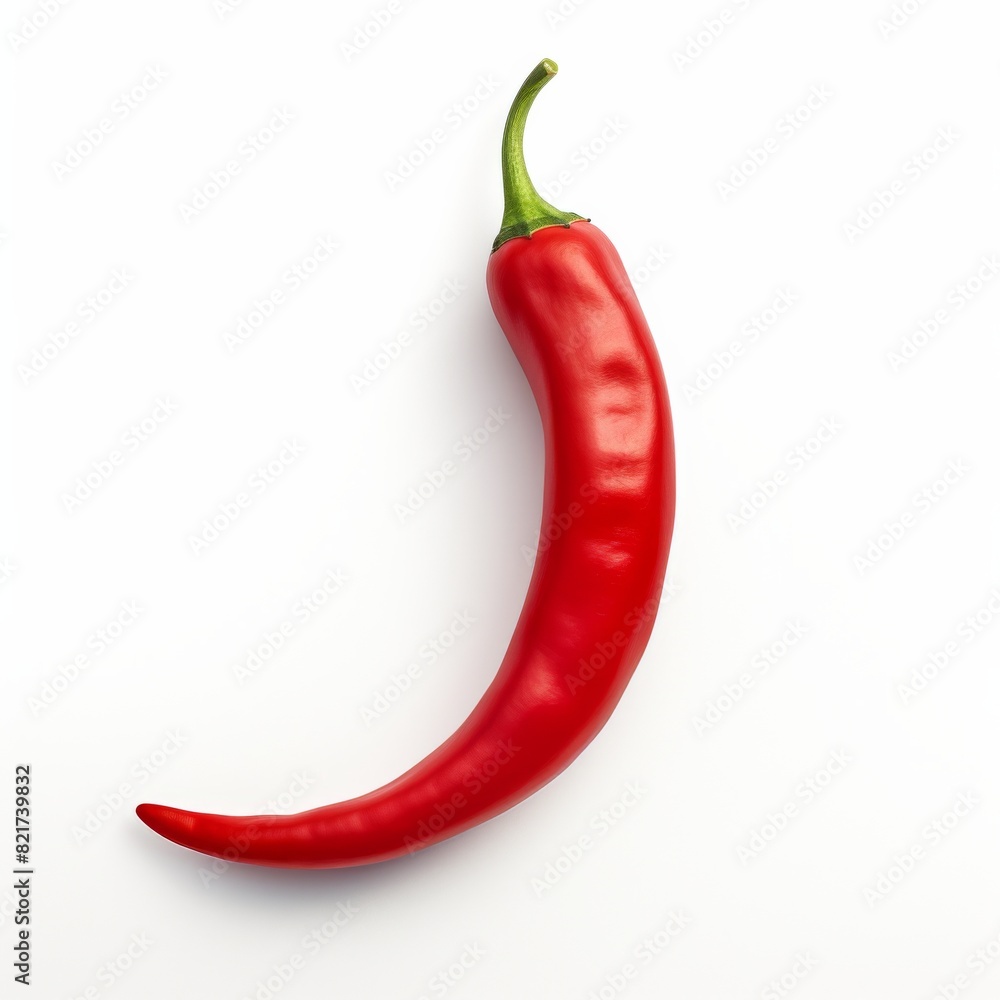 Red hot chili pepper isolated on white background Red hot chili pepper isolated on white background