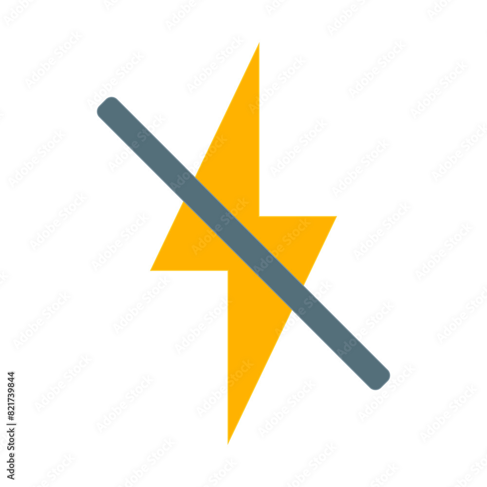 Flash Off Flat icon Flash Off Flat icon