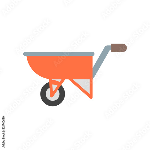 Wheelbarrow  Flat icon