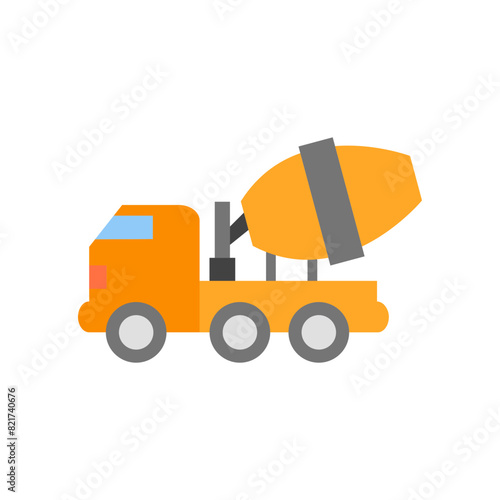 Concrete Mixer  Flat icon