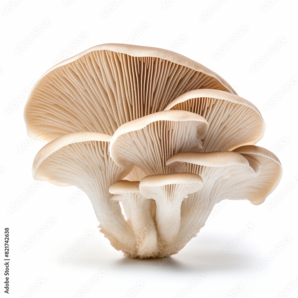 oyster mushroom on white background oyster mushroom on white background