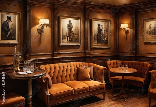 Luxurious Private Club Interior