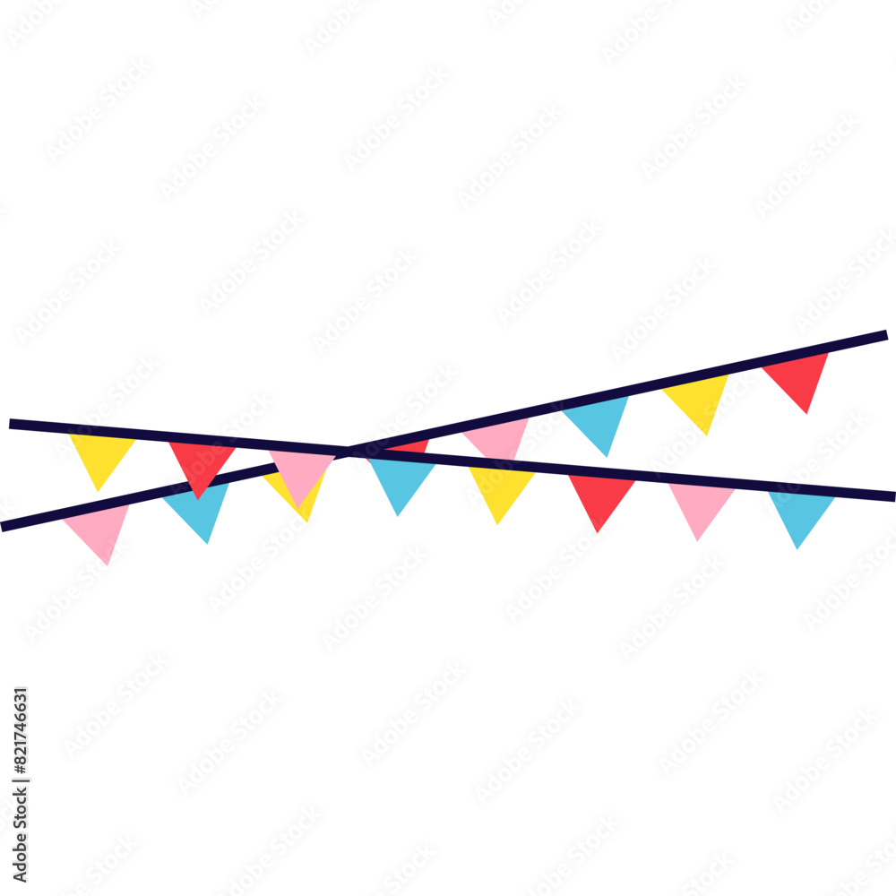 Obraz premium Bunting Festival Flag