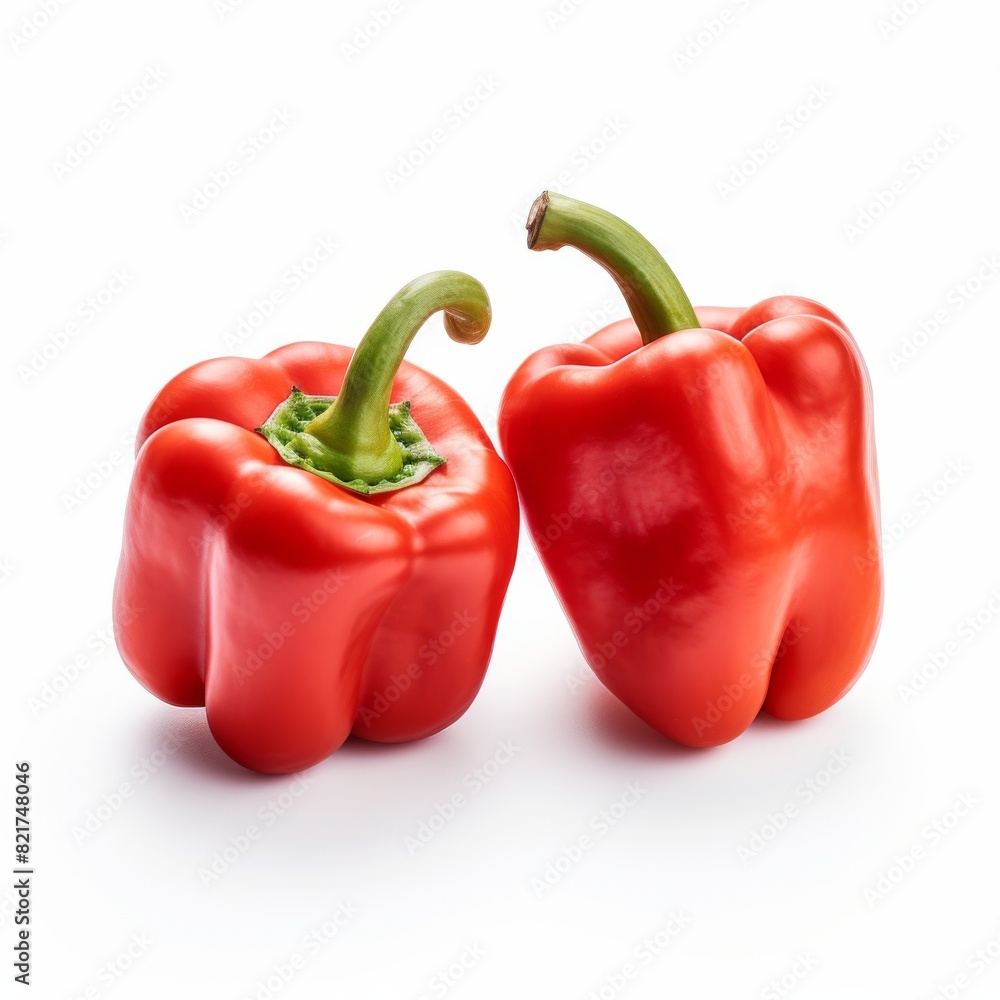 Fresh sweet pepper isolated on white background Fresh sweet pepper isolated on white background