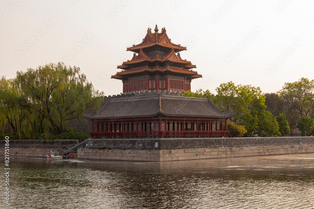 Tower of the Forbidden City in Beijing, China Tower of the Forbidden City in Beijing, China