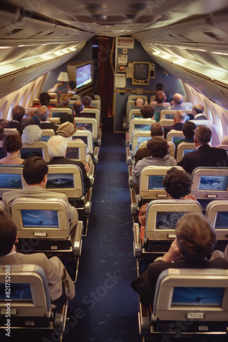 passengers on a commercial flight