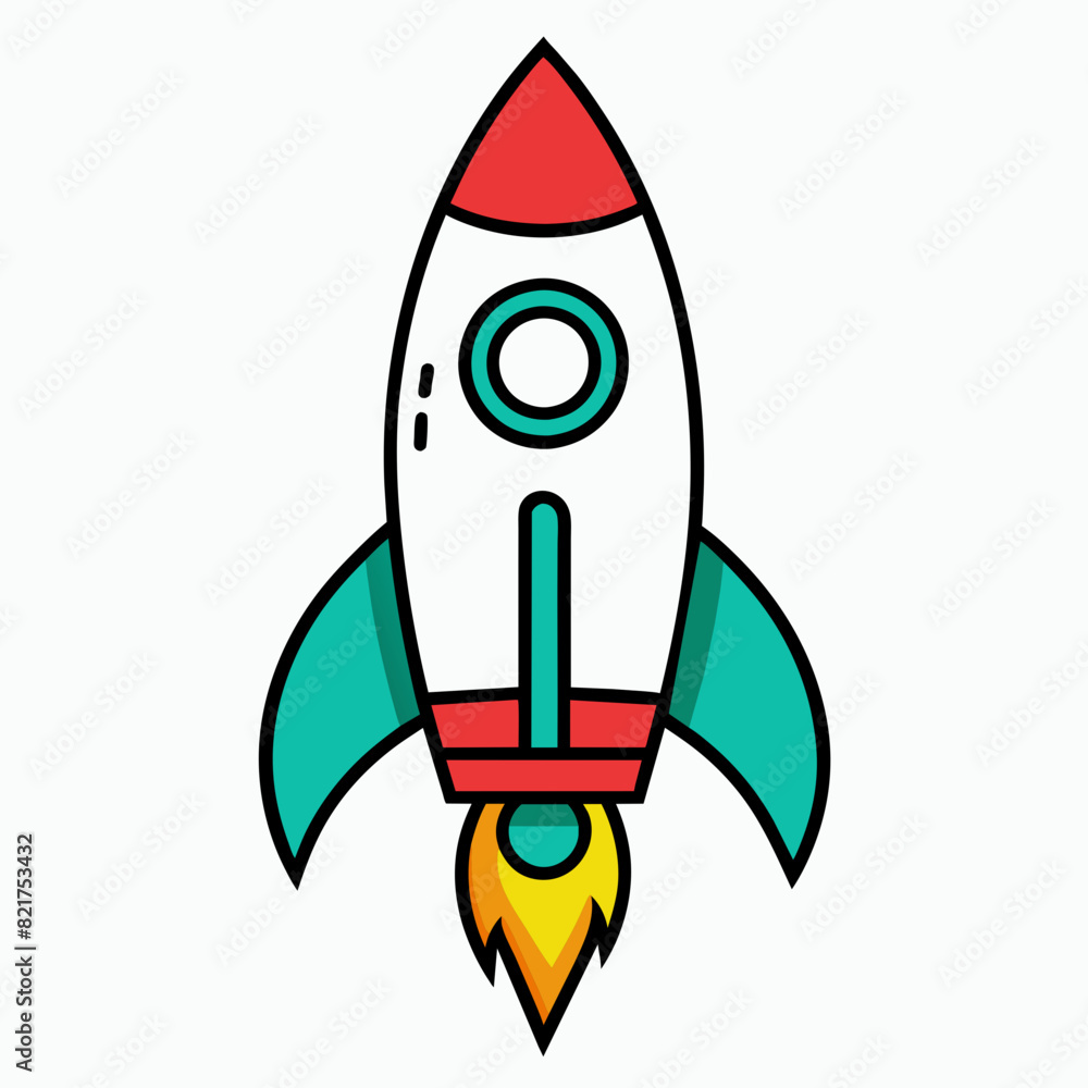 rocket in space illustration rocket in space illustration