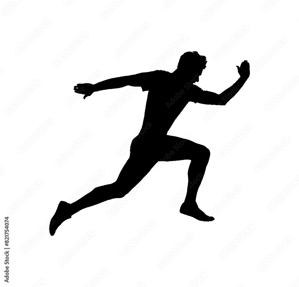 Runner silhouette vector Runner silhouette vector