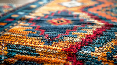 A chair covered with a soft fur blanket