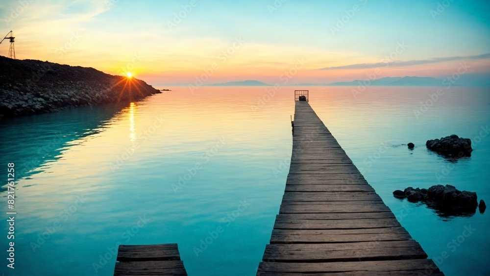 Obraz premium sunset over the sea