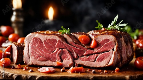 lamb chops with rosemary photo