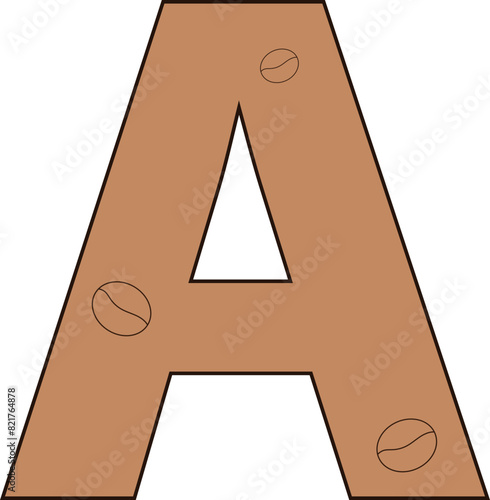 a letter coffee bean cafe