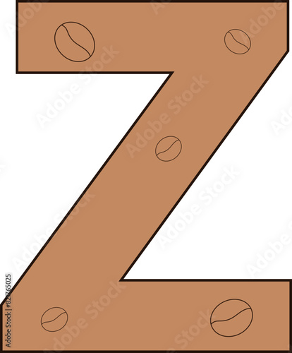z letter coffee bean cafe