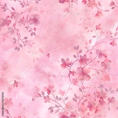 Light pink flower pattern background image photo