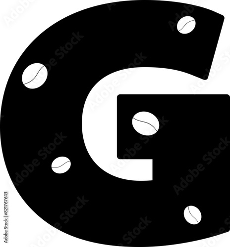 coffee bean letter g