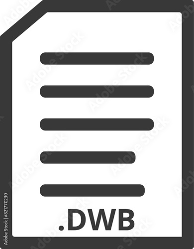 DWB line document icon photo