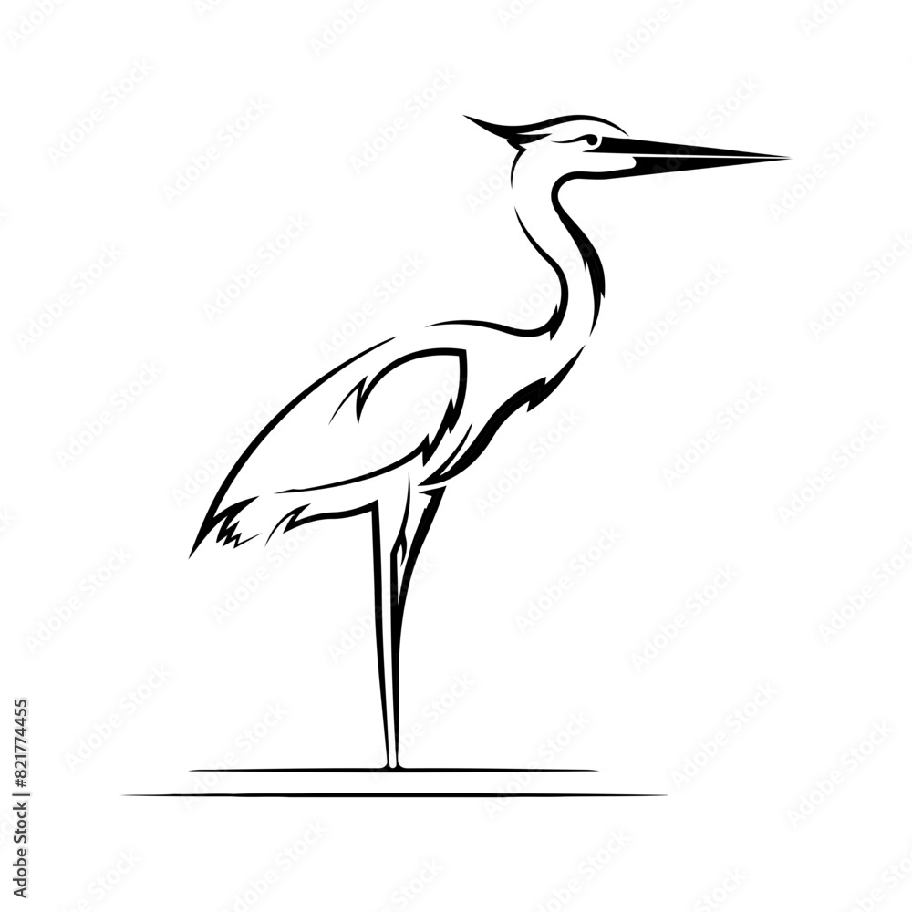 Obraz premium heron bird