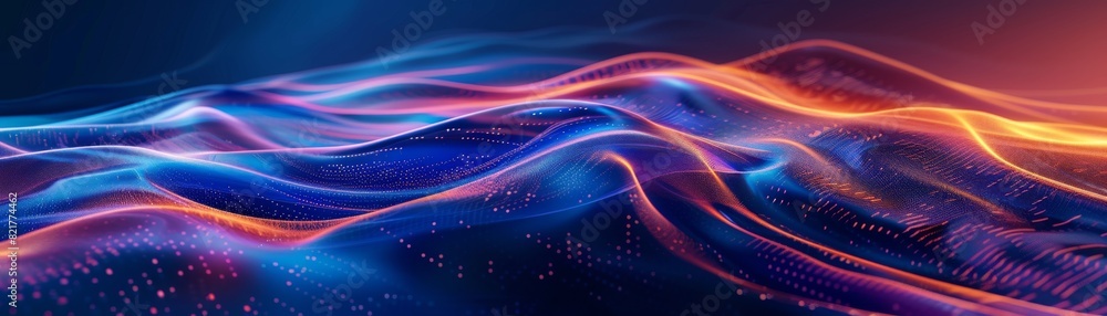 Background with colorful abstract wave pattern in midnight blue, light gray, and moderate violet colors. Background with colorful abstract wave pattern in midnight blue, light gray, and moderate violet colors.