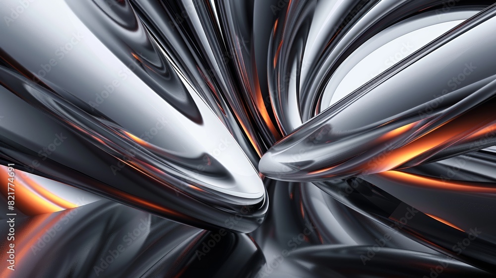 Rendering in three dimensions, futuristic background design, illustration in today's style Rendering in three dimensions, futuristic background design, illustration in today's style
