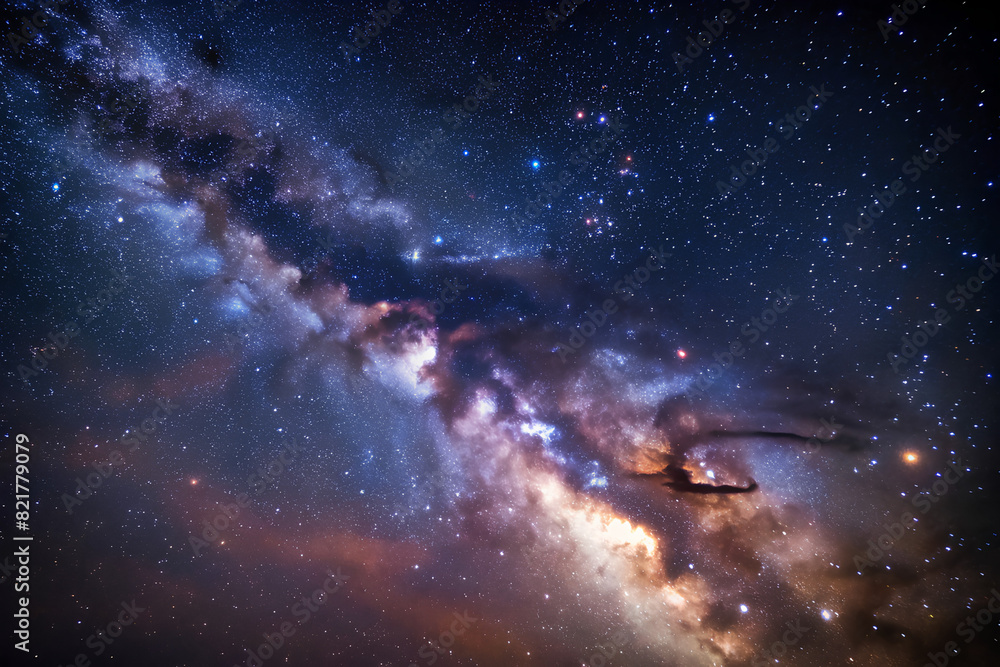 The Milky Way,Space without planets The Milky Way,Space without planets