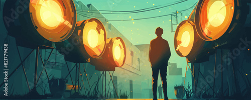 Old vintage film. vector simple illustration