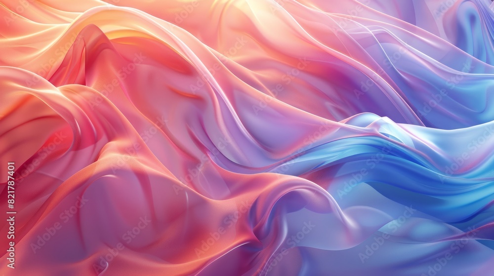 Soft pastel flowing fabric in pink, purple, and blue hues Soft pastel flowing fabric in pink, purple, and blue hues