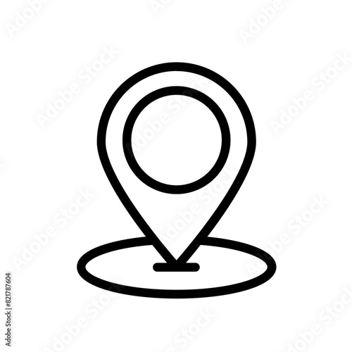 Free Download Location icon vector. Pin icon logo design. Pointer symbol in square isolated on black background - GFXLoad