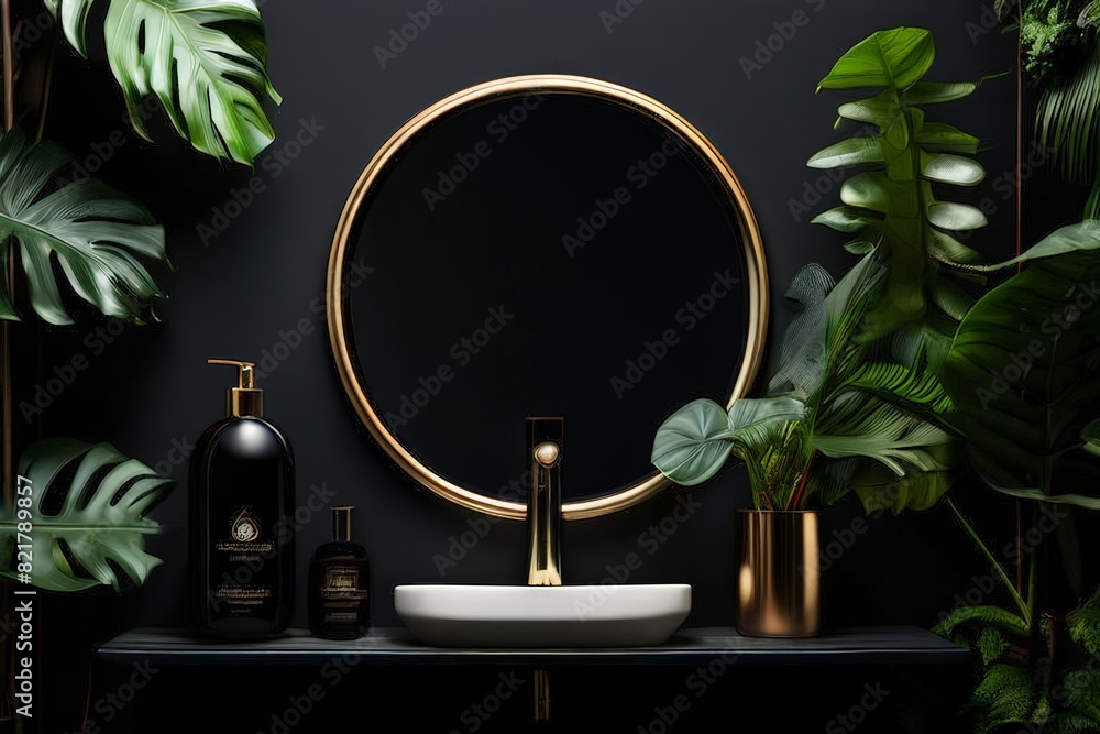 a Luxury gold podium. Generate Ai