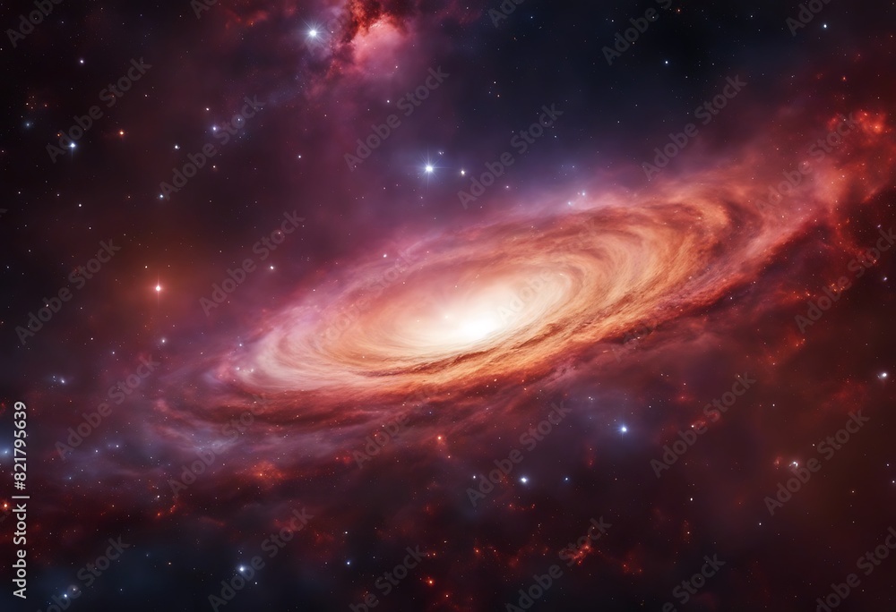 Colorful space Spiral galaxy cloud nebula. Stary night cosmos. Universe science astronomy. Generative AI Colorful space Spiral galaxy cloud nebula. Stary night cosmos. Universe science astronomy. Generative AI