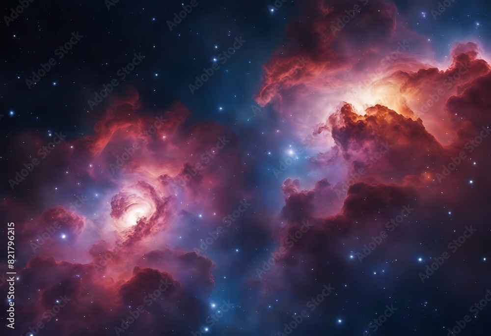 Colorful space Spiral galaxy cloud nebula. Stary night cosmos. Universe science astronomy. Generative AI Colorful space Spiral galaxy cloud nebula. Stary night cosmos. Universe science astronomy. Generative AI