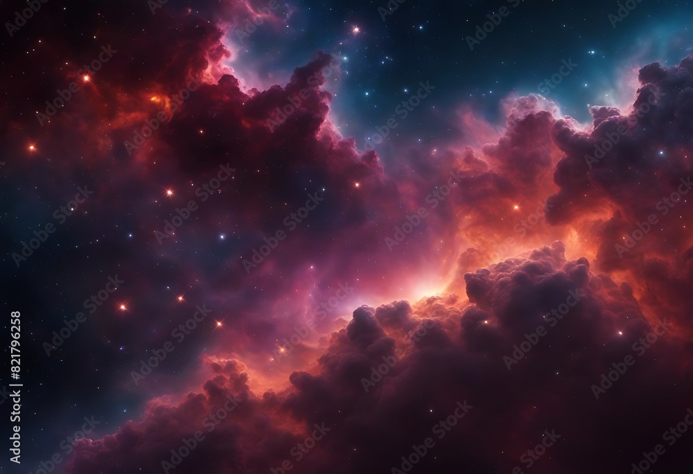 Colorful space Spiral galaxy cloud nebula. Stary night cosmos. Universe science astronomy. Generative AI Colorful space Spiral galaxy cloud nebula. Stary night cosmos. Universe science astronomy. Generative AI
