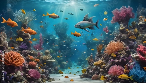 Imagine A Mystical Underwater Kingdom With Coral R