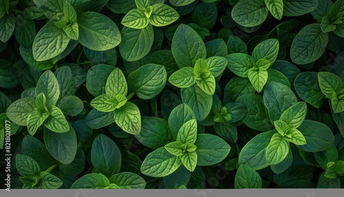 Fresh green mint plant