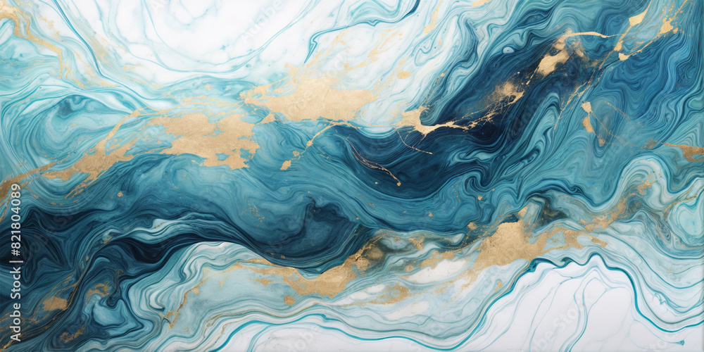 Abstract art blue paint background with liquid fluid grunge texture. Light Blue Gold sparkle splatter golden abstract foil Background. Abstract art blue paint background with liquid fluid grunge texture. Light Blue Gold sparkle splatter golden abstract foil Background.