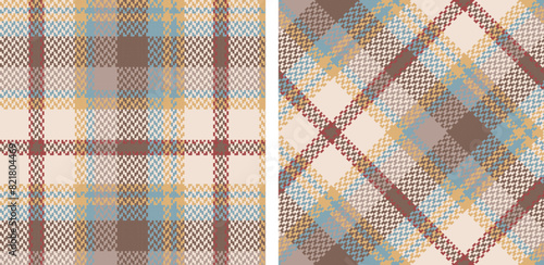 Obraz na płótnie Check plaid set seamless pattern. w salonie