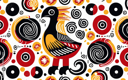 Sankofa Bird Symbol Design. photo