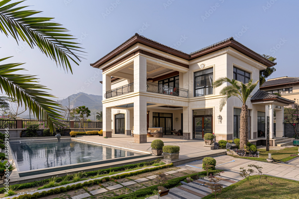 modern house, villa