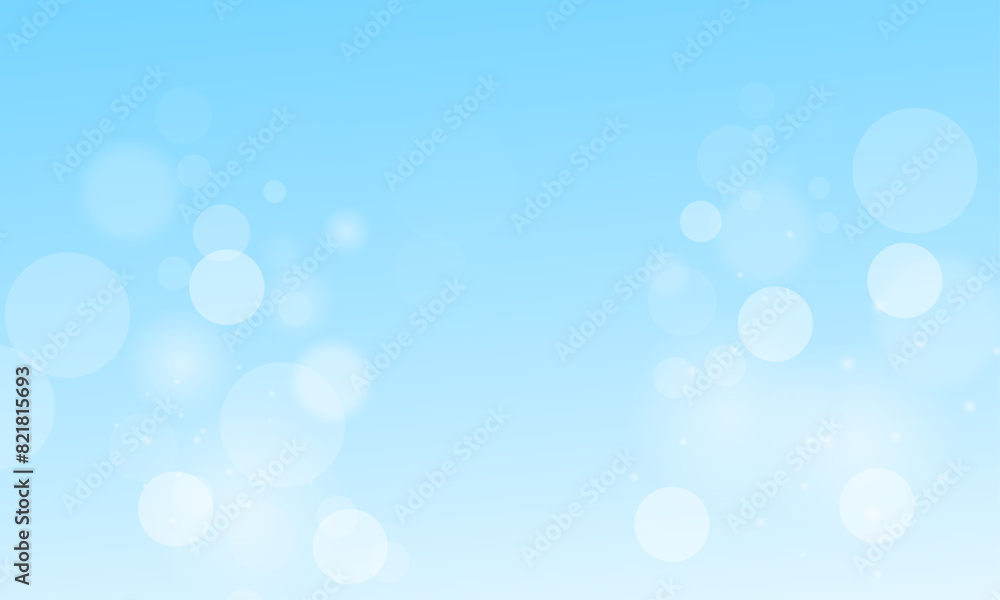 Blur bokeh light effect on blue background Blur bokeh light effect on blue background